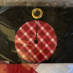 Hobby Lobby Red and White plaid 48" Christmas Shoppe Tree Skirt Holiday new